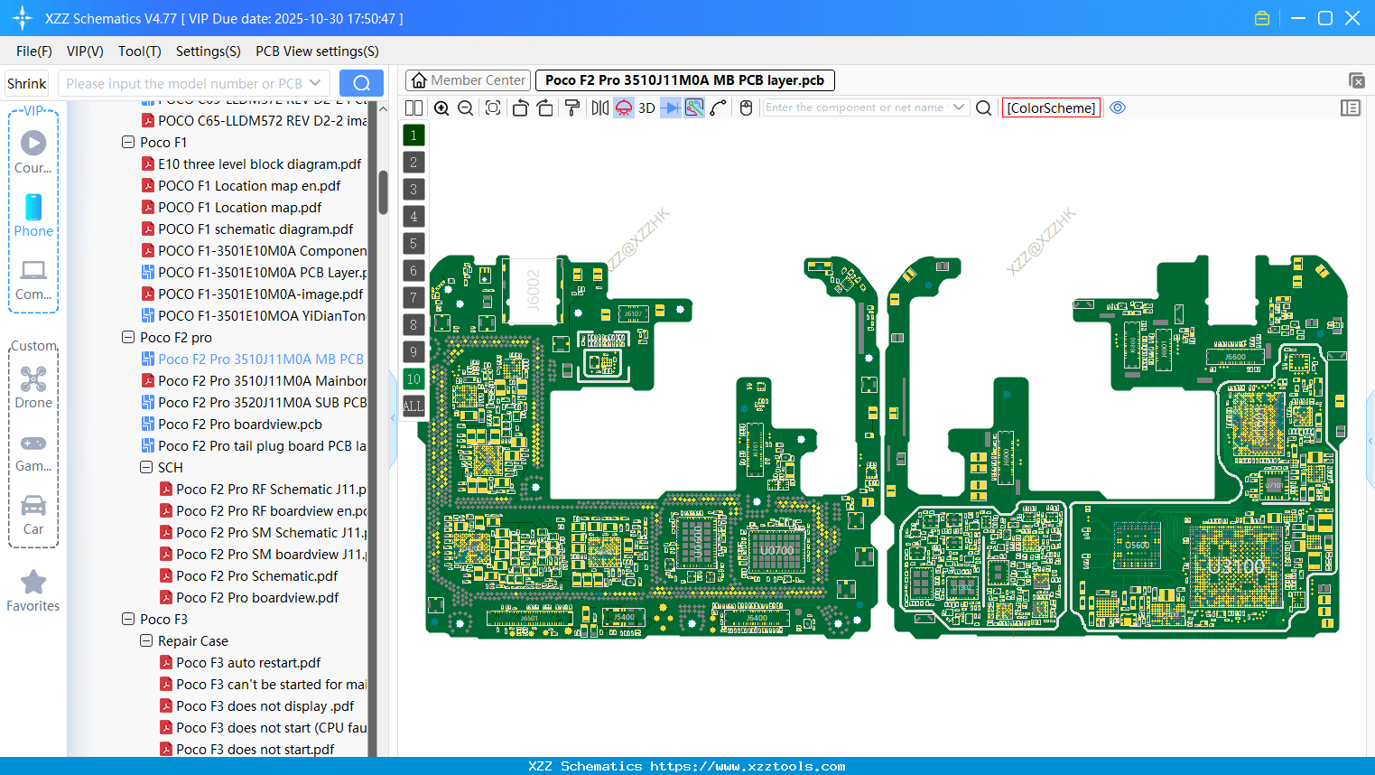 Xiaomi Poco F2 Pro 3510J11M0A MB PCB Layer
